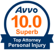Recognized Avvo 10.0 Superb Top Rated Personal Injury Attorney